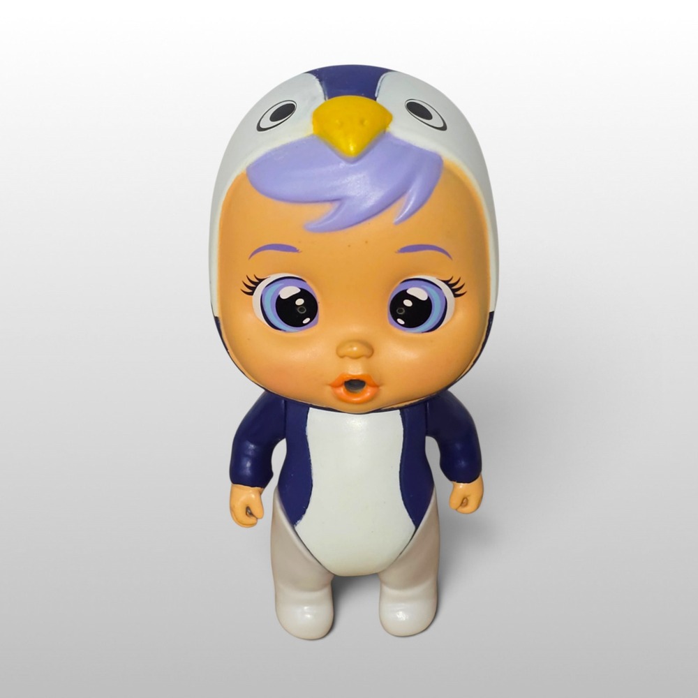 IMC Toys Cry Babies Magic Tears Lala Doll Penguin Outfit Blue Purple Good 4.5"